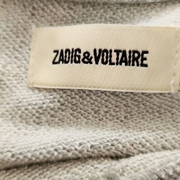 Zadig & Voltaire Kaly Lobe Rainbow Sweatshirt, Gray, Size XS - Picture 8 of 11